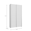 Home Nook Sliding Door Wardrobe 100cm