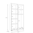 Home Nook Sliding Door Wardrobe 100cm