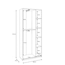Home Nook Hinged Door Wardrobe 89cm