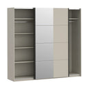 Ingalill Mirrored Sliding Wardrobe with 5 Shelves