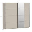 Ingalill Mirrored Sliding Wardrobe with 5 Shelves