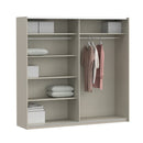 Ingalill Mirrored Sliding Wardrobe with 5 Shelves