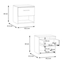 Ingalill 1 Drawer Bedside Table
