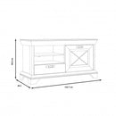Kashmir 2 Door 1 Drawer TV Unit (KSMT22)