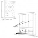 Kashmir 2 Door Display Cabinet (KSMV64)