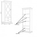 Kashmir Tall Display Cabinet (KSMV73)
