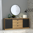Kaszimiro 214cm Oak Sideboard (KZMK232)