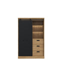 Kaszimiro 104cm Oak Display Cabinet (KZMR621LB)