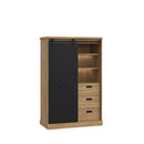 Kaszimiro 104cm Oak Display Cabinet (KZMR621LB)