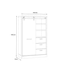 Kaszimiro 104cm Oak Display Cabinet (KZMR621LB)