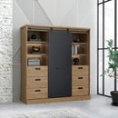 Kaszimiro 149cm Oak Display Cabinet (KZMR631B)