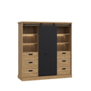 Kaszimiro 149cm Oak Display Cabinet (KZMR631B)
