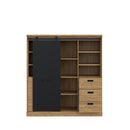 Kaszimiro 149cm Oak Display Cabinet (KZMR631B)