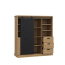 Kaszimiro 149cm Oak Display Cabinet (KZMR631B)