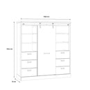 Kaszimiro 149cm Oak Display Cabinet (KZMR631B)