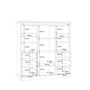 Kaszimiro 149cm Oak Display Cabinet (KZMR631B)