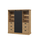 Kaszimiro 149cm Oak Display Cabinet (KZMR631B)