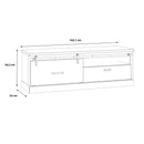 Kaszimiro 164cm Oak TV Cabinet (KZMT221L)