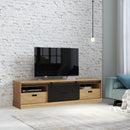 Kaszimiro 203cm Oak TV Cabinet (KZMT231)