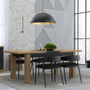 Kaszimiro 161cm Oak Extending Table (TBLT7016)