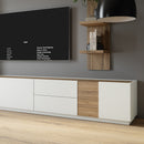 Lewisville TV Unit with 3 Doors and 2 Drawers