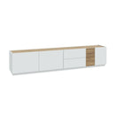 Lewisville TV Unit with 3 Doors and 2 Drawers