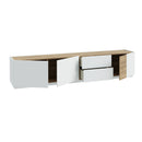 Lewisville TV Unit with 3 Doors and 2 Drawers