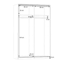 Lupo Sliding Door Wardrobe 120cm