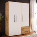 Mokkaris 145cm 3 Door 2 Drawer Wardrobe (MKSS833)