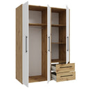 Mokkaris 145cm 3 Door 2 Drawer Wardrobe (MKSS833)