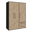 Mokkaris 145cm 3 Door 2 Drawer Wardrobe (MKSS833)