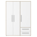 Mokkaris 145cm 3 Door 2 Drawer Wardrobe (MKSS833)