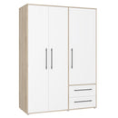 Mokkaris 145cm 3 Door 2 Drawer Wardrobe (MKSS833)