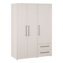 Mokkaris 145cm 3 Door 2 Drawer Wardrobe (MKSS833)