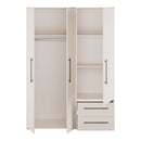 Mokkaris 145cm 3 Door 2 Drawer Wardrobe (MKSS833)