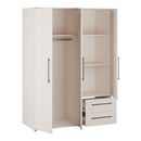 Mokkaris 145cm 3 Door 2 Drawer Wardrobe (MKSS833)