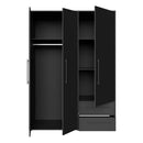 Mokkaris 145cm 3 Door 2 Drawer Wardrobe (MKSS833)