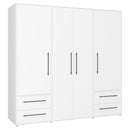 Mokkaris 206cm 4 Door 4 Drawer Wardrobe (MKSS841)
