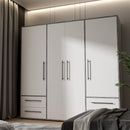 Mokkaris 206cm 4 Door 4 Drawer Wardrobe (MKSS841)