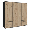 Mokkaris 206cm 4 Door 4 Drawer Wardrobe (MKSS841)