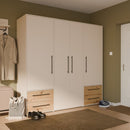 Mokkaris 206cm 4 Door 4 Drawer Wardrobe (MKSS841)