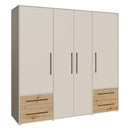 Mokkaris 206cm 4 Door 4 Drawer Wardrobe (MKSS841)