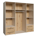 Mokkaris 206cm 4 Door 4 Drawer Wardrobe (MKSS841)