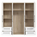 Mokkaris 206cm 4 Door 4 Drawer Wardrobe (MKSS841)