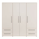 Mokkaris 206cm 4 Door 4 Drawer Wardrobe (MKSS841)