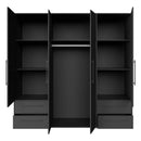 Mokkaris 206cm 4 Door 4 Drawer Wardrobe (MKSS841)