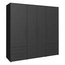 Mokkaris 206cm 4 Door 4 Drawer Wardrobe (MKSS841)