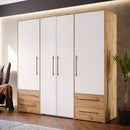 Mokkaris 206cm 4 Door Wardrobe with 3 Hanging Rails (MKSS846)