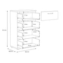 Niko 51cm 4 Drawer Chest (CPLK14N)