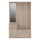 Niko 111cm Hallway Set with Mirror and Drawer (NIKD04)